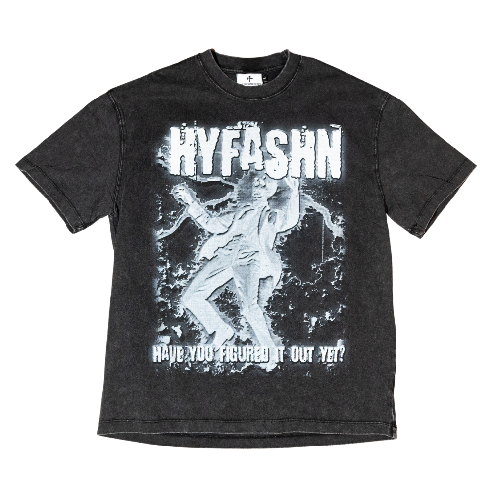 Hyfashn Chosen Grey Wash Oversized T Shirt