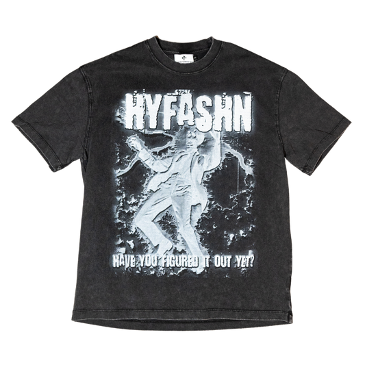 Hyfashn Chosen Grey Wash Oversized T Shirt