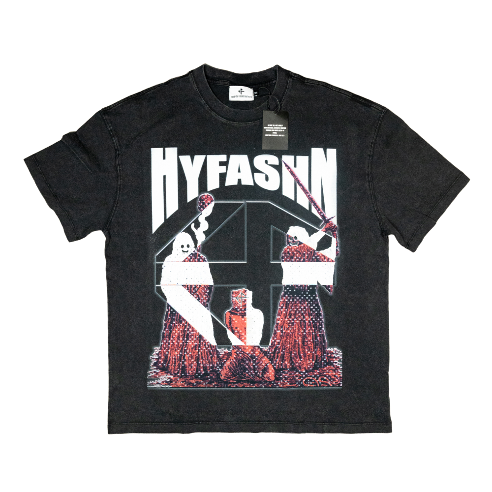 Hyfashn Sacrifice camiseta con lavado gris