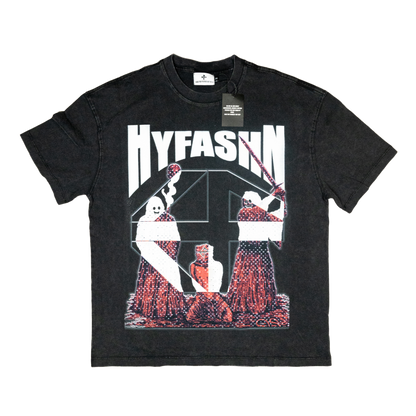 Hyfashn Sacrifice camiseta con lavado gris