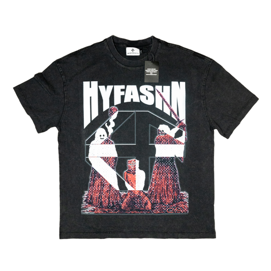 Hyfashn Sacrifice camiseta con lavado gris