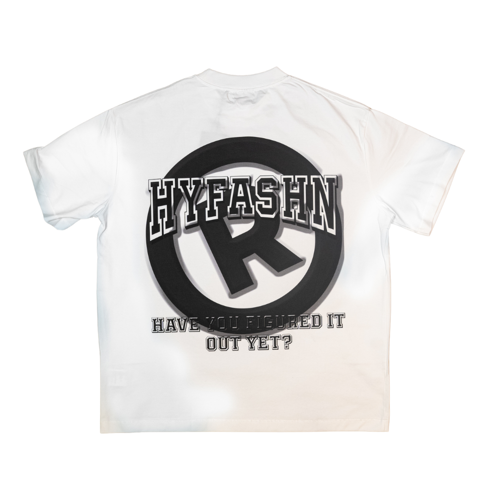 Hyfashn Copyright White Oversized T Shirt