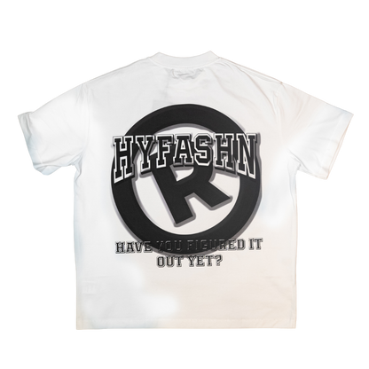 Hyfashn Copyright White Oversized T Shirt