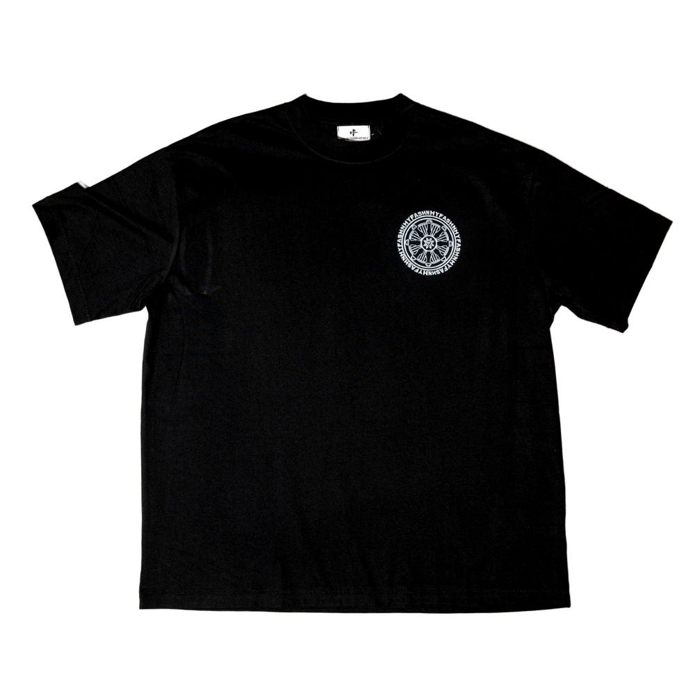 Hyfashn The Flaming Soul Black Oversized T Shirt